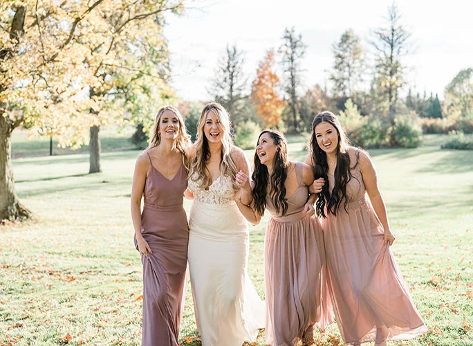 real stella york bride and bridesmaids - style 6648 by stella york
