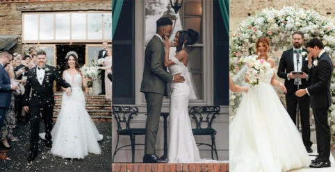 Three real brides on their wedding day