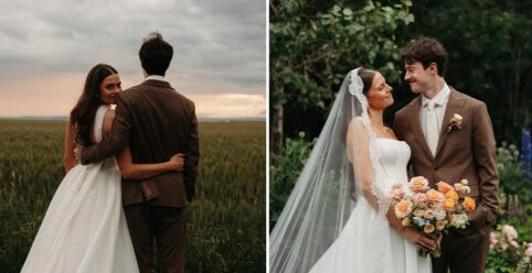 Real bride Gabby and Zack