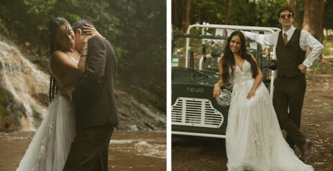 Real All Who Wander Bride Daniela and Tom