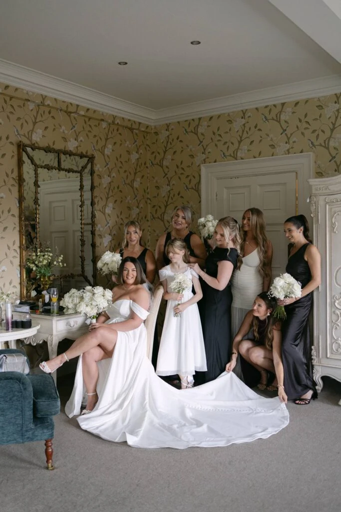 Real Bride Nicole with her bridal party
