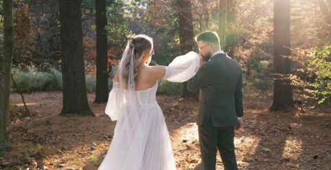 Real All Who Wander Bride Sarah and Cameron