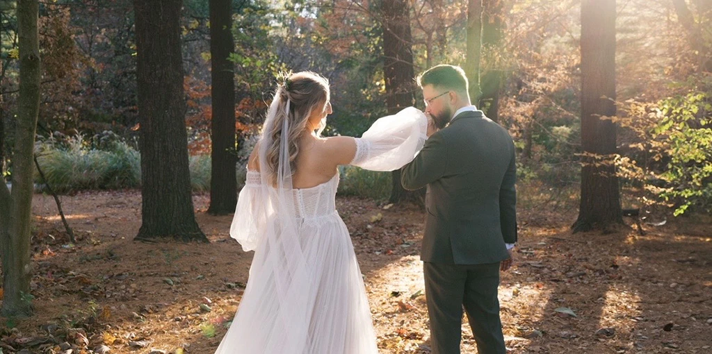Real All Who Wander Bride Sarah and Cameron