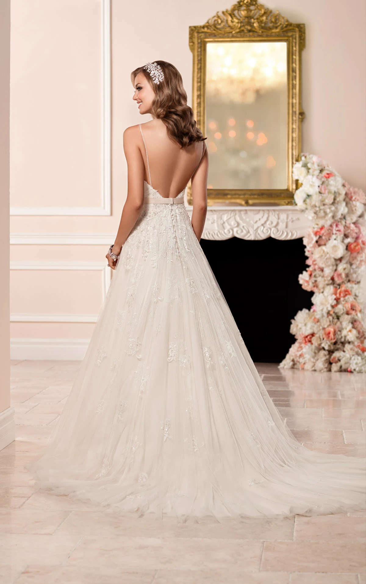 A-line Wedding Dress with V-neckline | Stella York Wedding Dresses