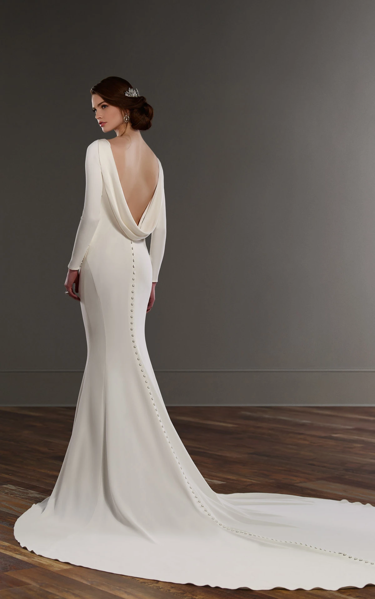 martina liana long sleeve dress 1440 Wedding Dress - Wedding Atelier NYC Martina Liana