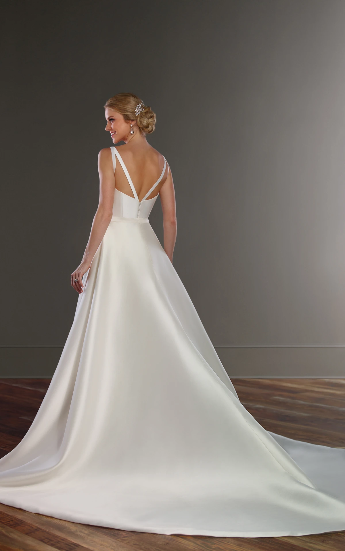 Structured Wedding Dress with Double Back Straps | Martina Liana Structured Wedding Dress with Double Back Straps | Martina Liana