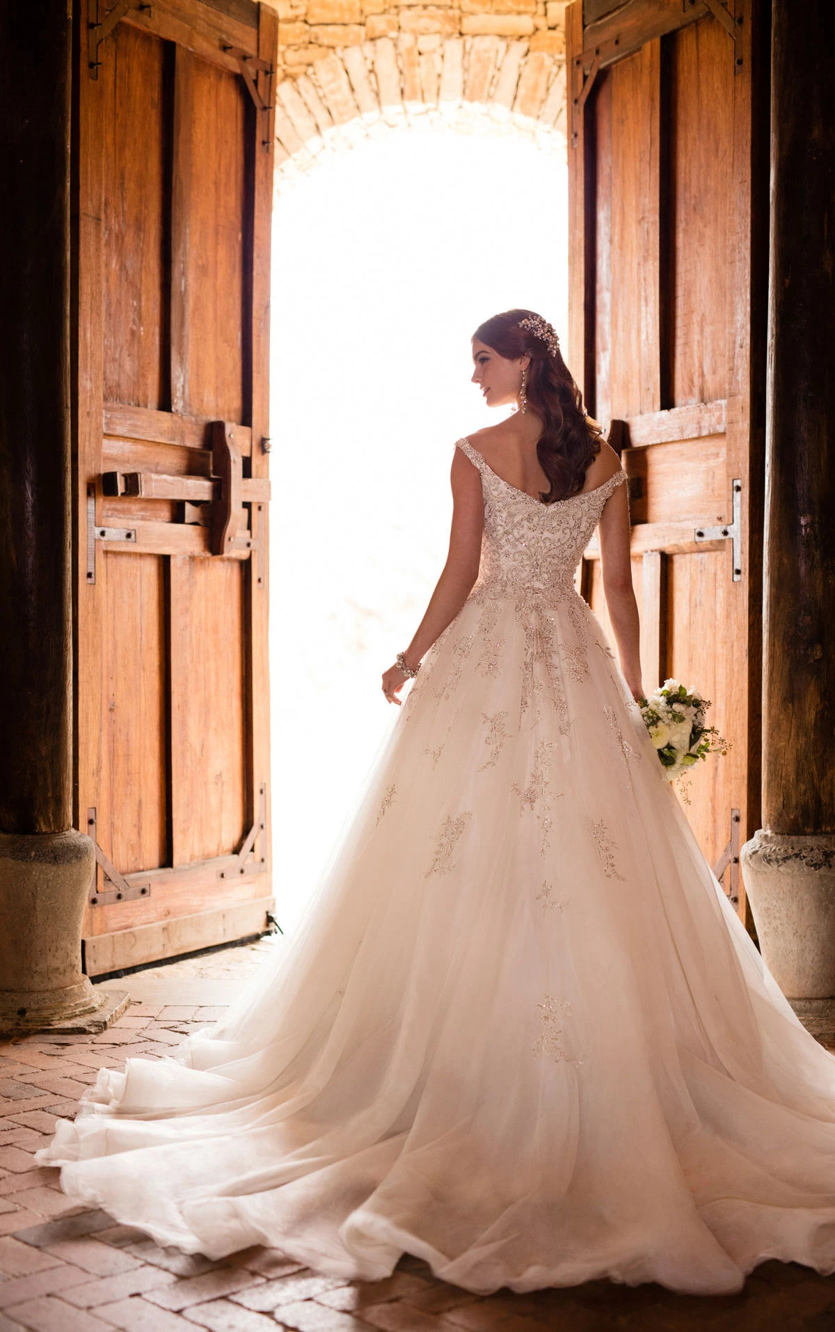 essense of australia off the shoulder wedding dress Off-the-Shoulder Floral Lace Wedding Dress with Sweetheart Neckline