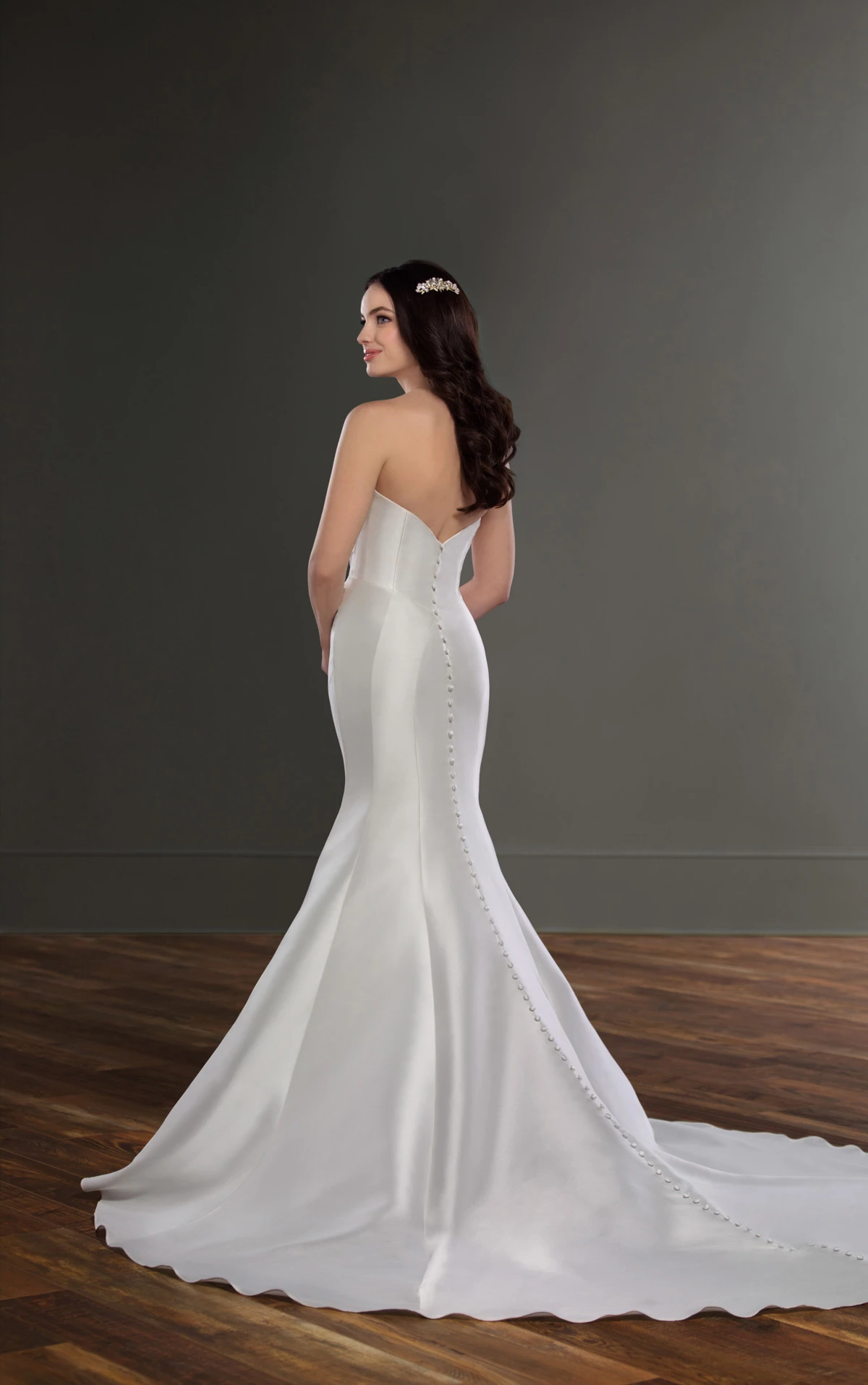 mermaid wedding dresses rhinestones White Wedding Dress Lace Backless Bridal Gowns Rhinestones Beaded Mermaid  Wedding Gown – Dbrbridal