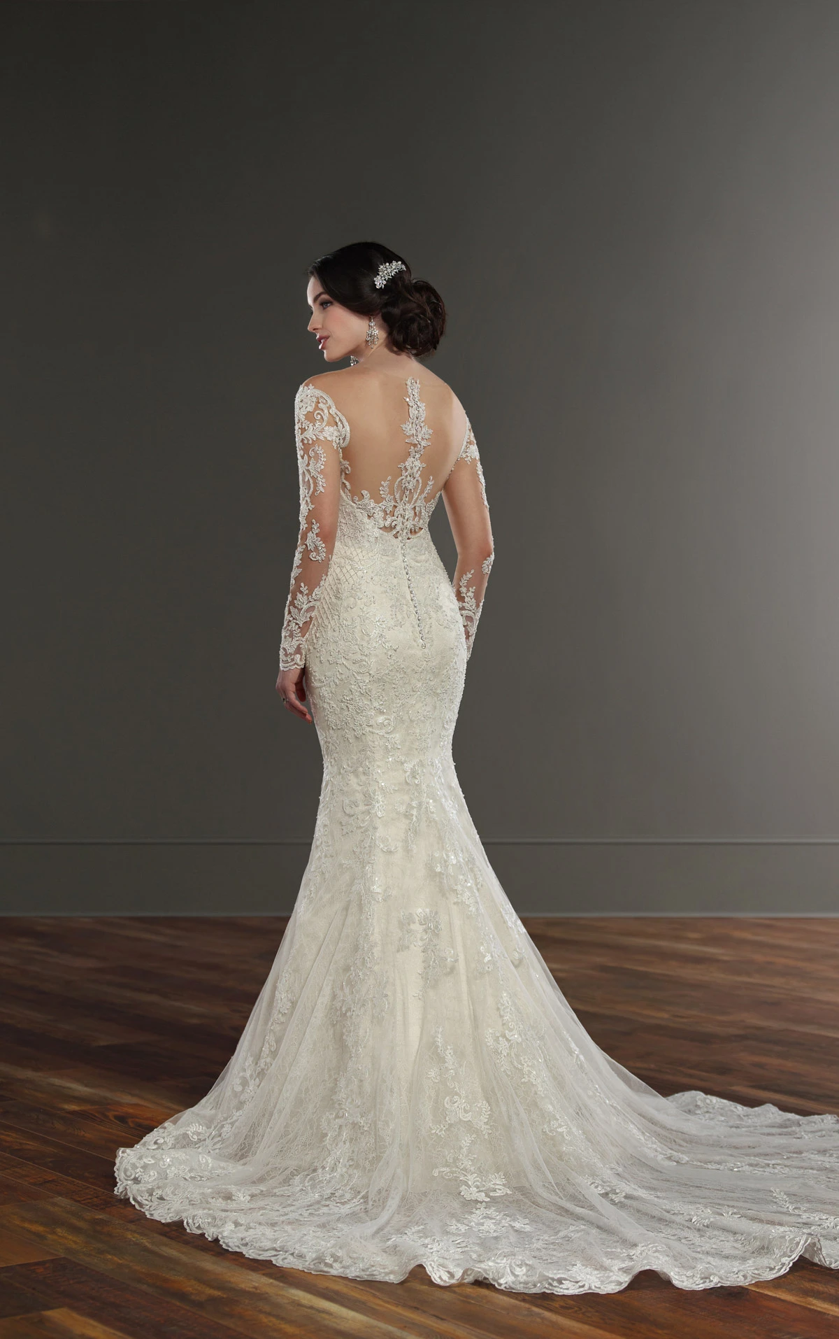 Wedding Dresses | Illusion Lace Long-Sleeved Wedding Gown | Martina Liana Wedding Dresses | Illusion Lace Long-Sleeved Wedding Gown | Martina Liana
