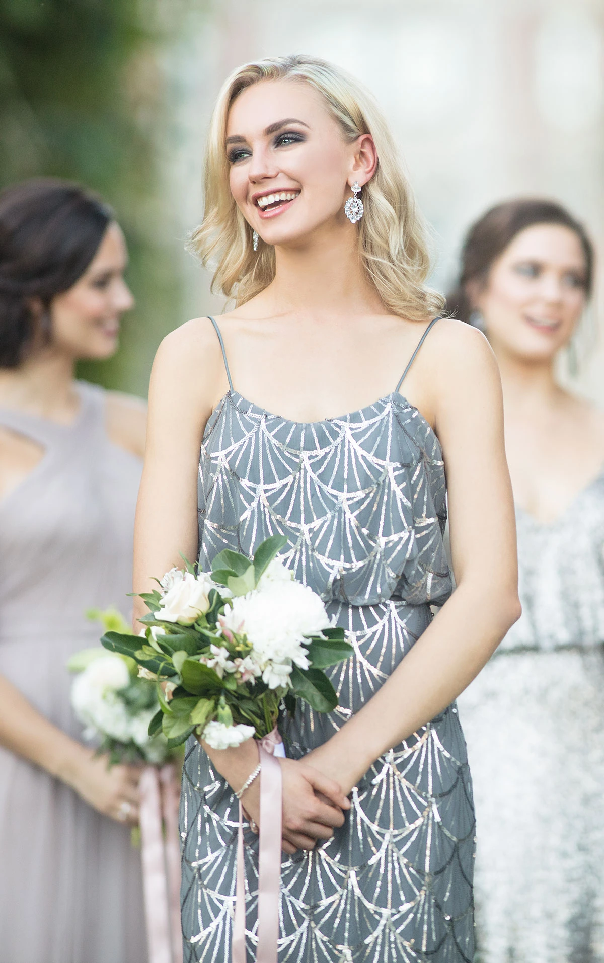 rose gold dress cheap Sequin Rose Gold Dress | Rose Gold Maxi Dress main image 0