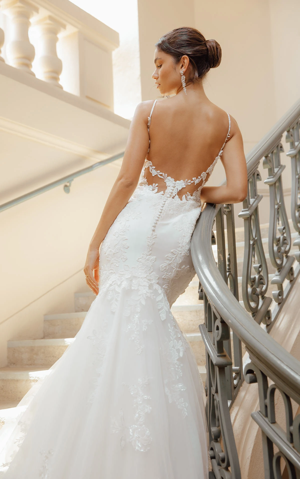 Sexy V Neckline Fit and Flare Wedding Dress True Society Bridal Sexy V Neckline Fit and Flare Wedding Dress True Society Bridal