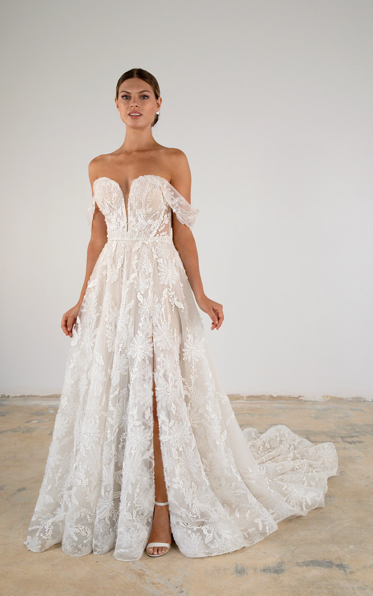 Liana- Elegant Satin Gown for Weddings & Galas