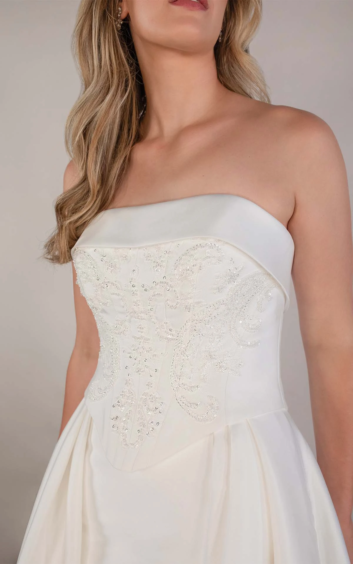 pa1424 Fit-and-Flare-Brautkleid mit Überrock  by Oxford Street