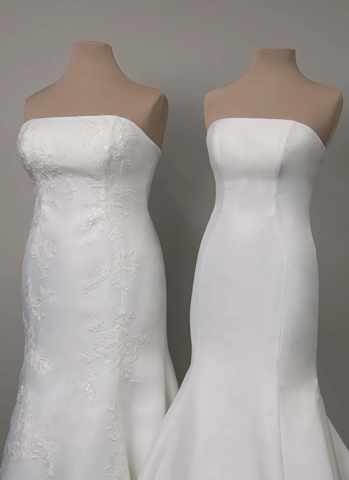 sy8251 Trägerloses Meerjungfrau-Brautkleid aus Mikado mit Spitzendetails  by Stella York