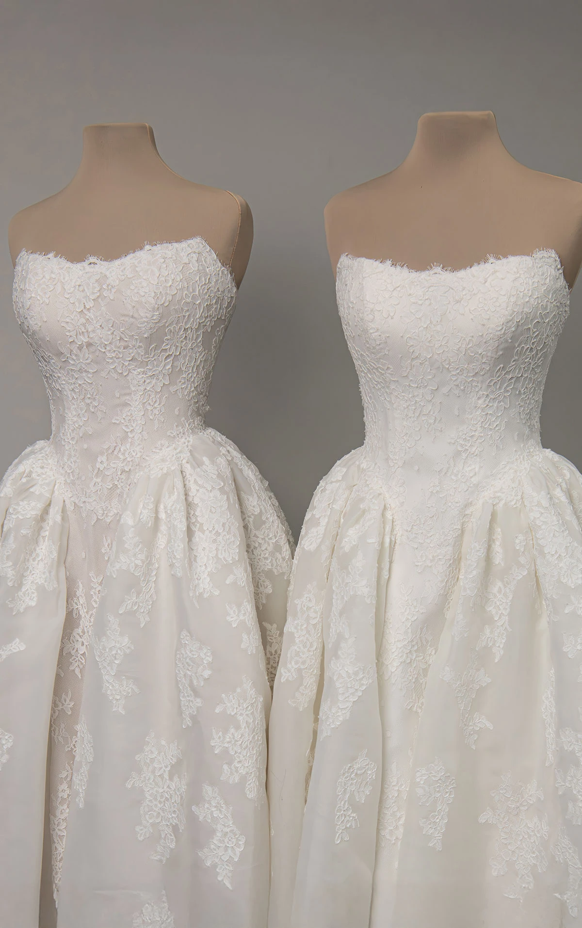 d4573 Romantic Lace and Organza Ballgown with Scalloped Sweetheart Neckline  by Essense of Australia