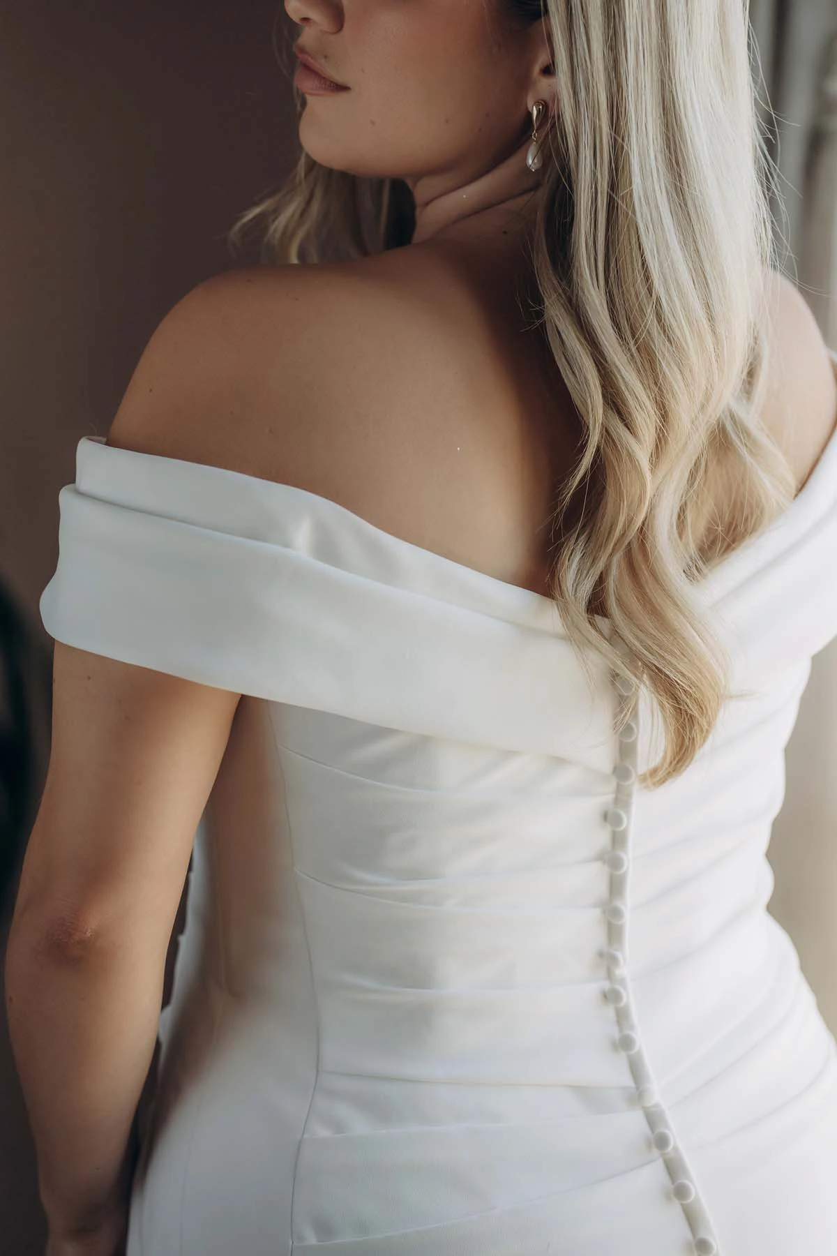 sy8330+ Plus Size Timeless Off-the-Shoulder Fit-and-Flare Wedding Gown by Stella York
