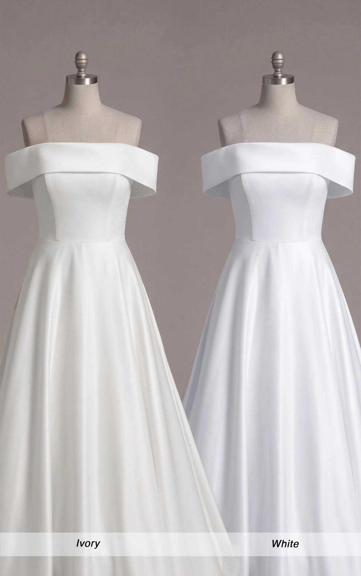7535 Timeless A-Line Wedding Dress with Off-the-Shoulder Neckline by Stella York