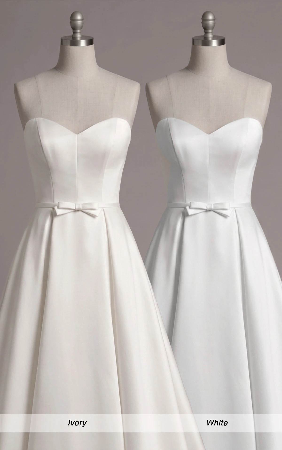 7601 Sleek A-Line Wedding Dress with Bow Detail by Stella York