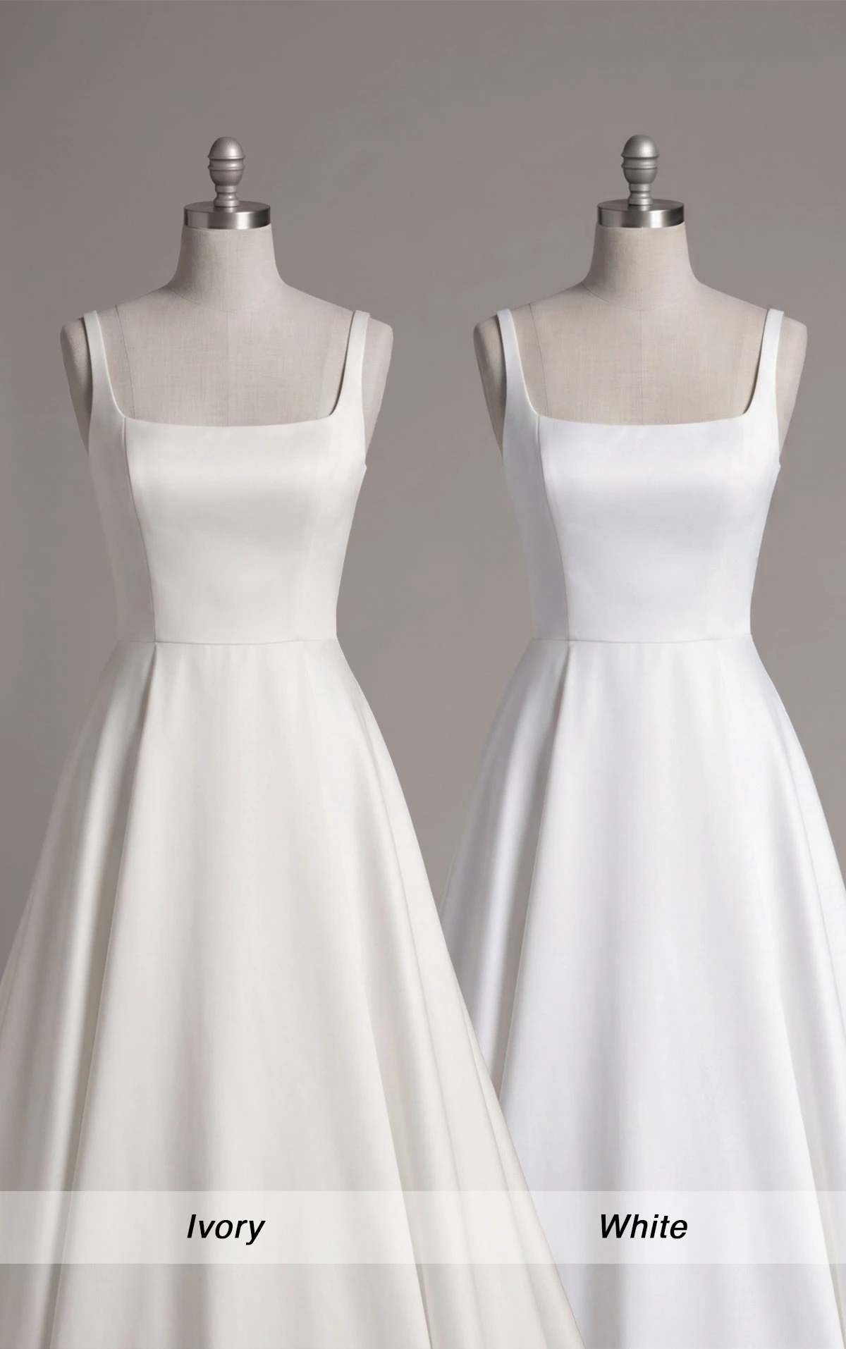 7731 Minimalistisch elegantes, modernes A-Linien Brautkleid mit Trägern und Seitentaschen  by Stella York