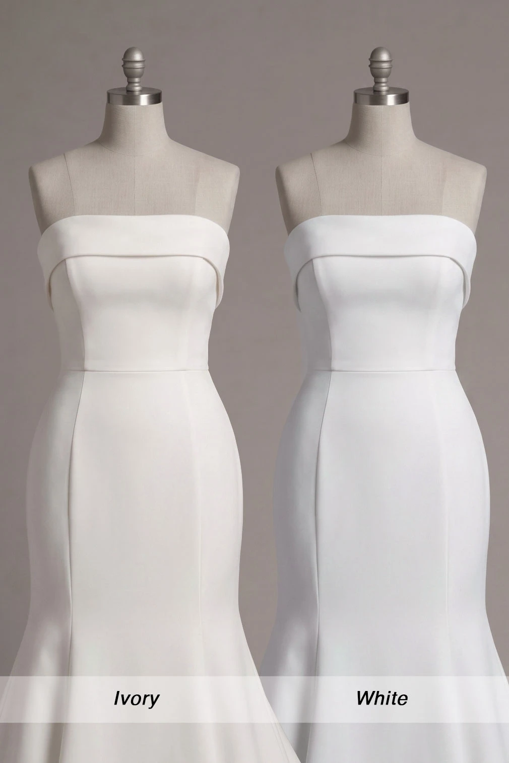 8011 Modern Textured Strapless Fit-and-Flare Wedding Dress with Mermaid Skirt by Stella York