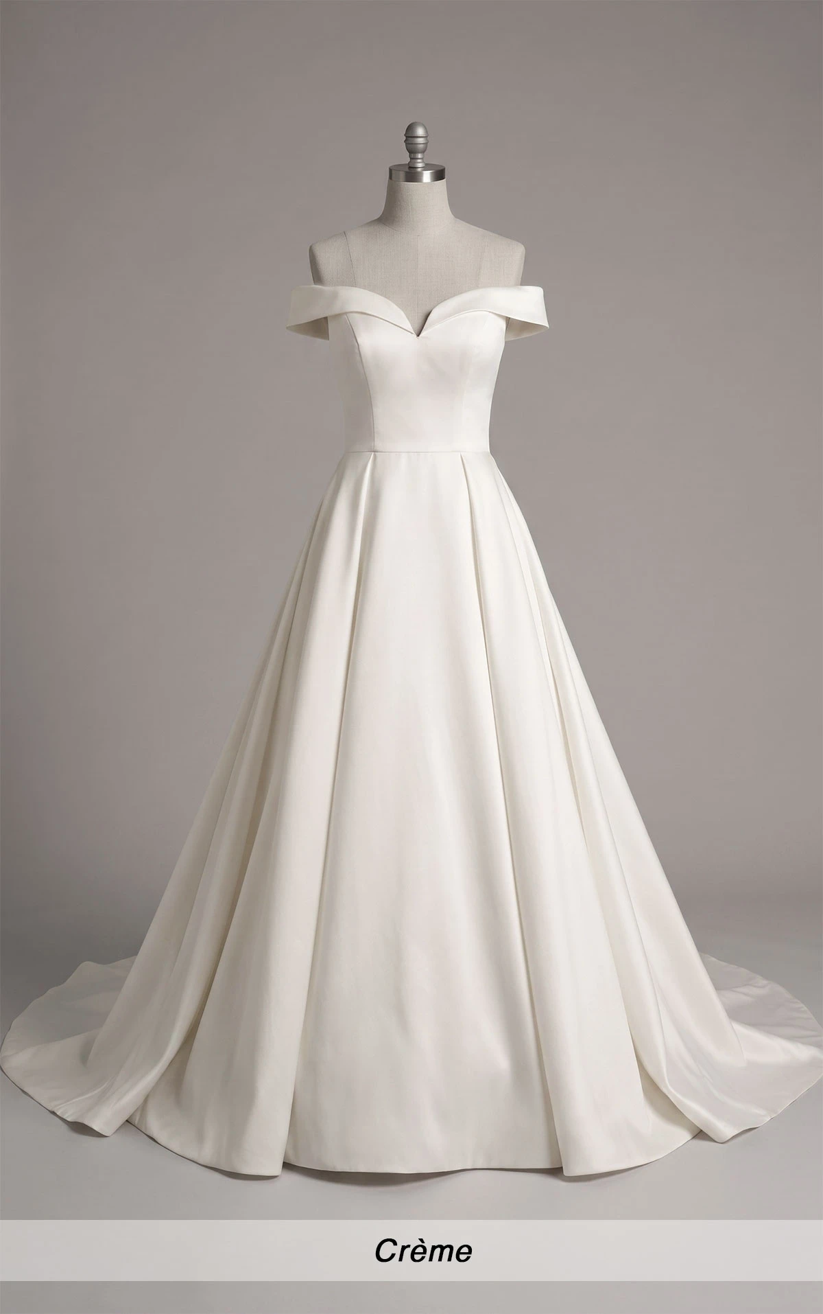 d3232 Klassisch und modernes Prinzessinen-Brautkleid mit Carmen-Ausschnitt by Essense of Australia