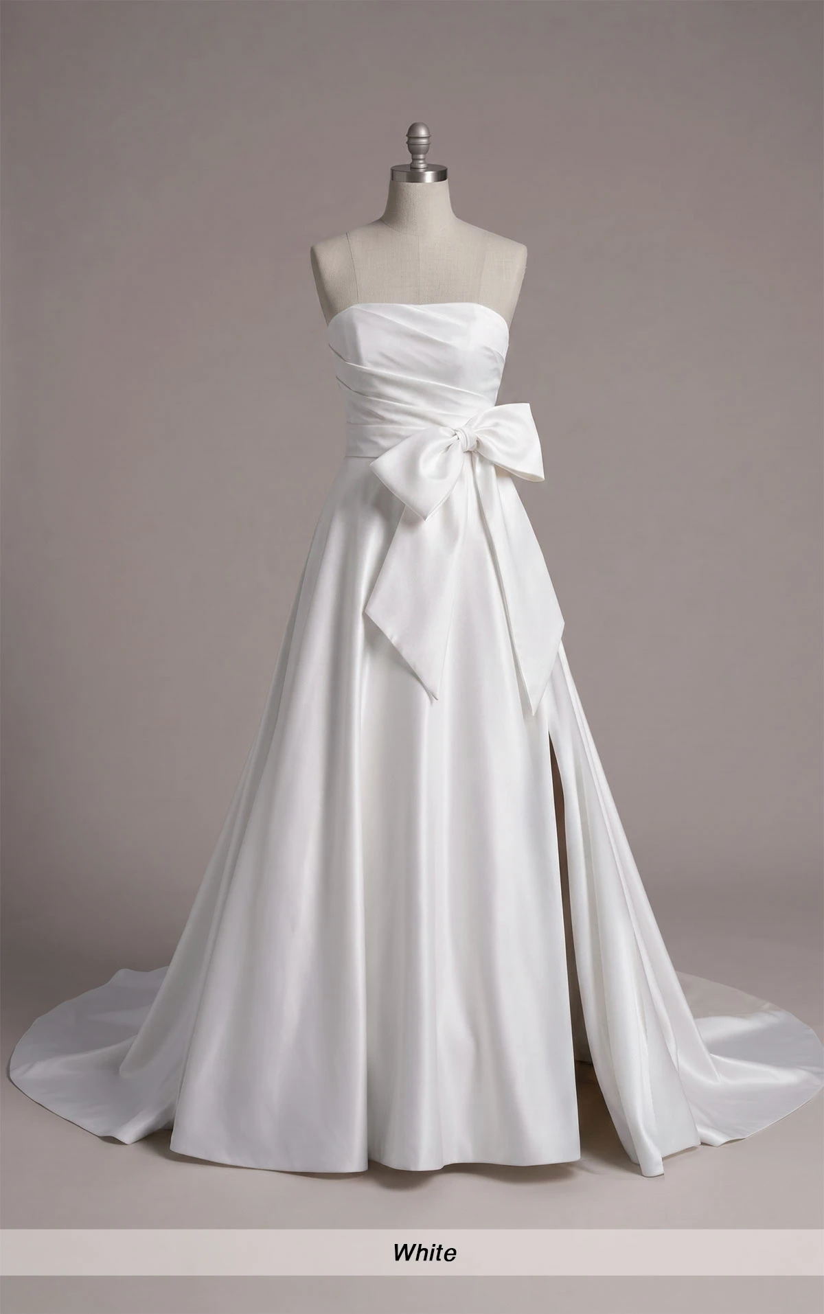 d3631 Chic Off-the-Shoulder A-Line Wedding Dress with Detachable Bow by Essense of Australia