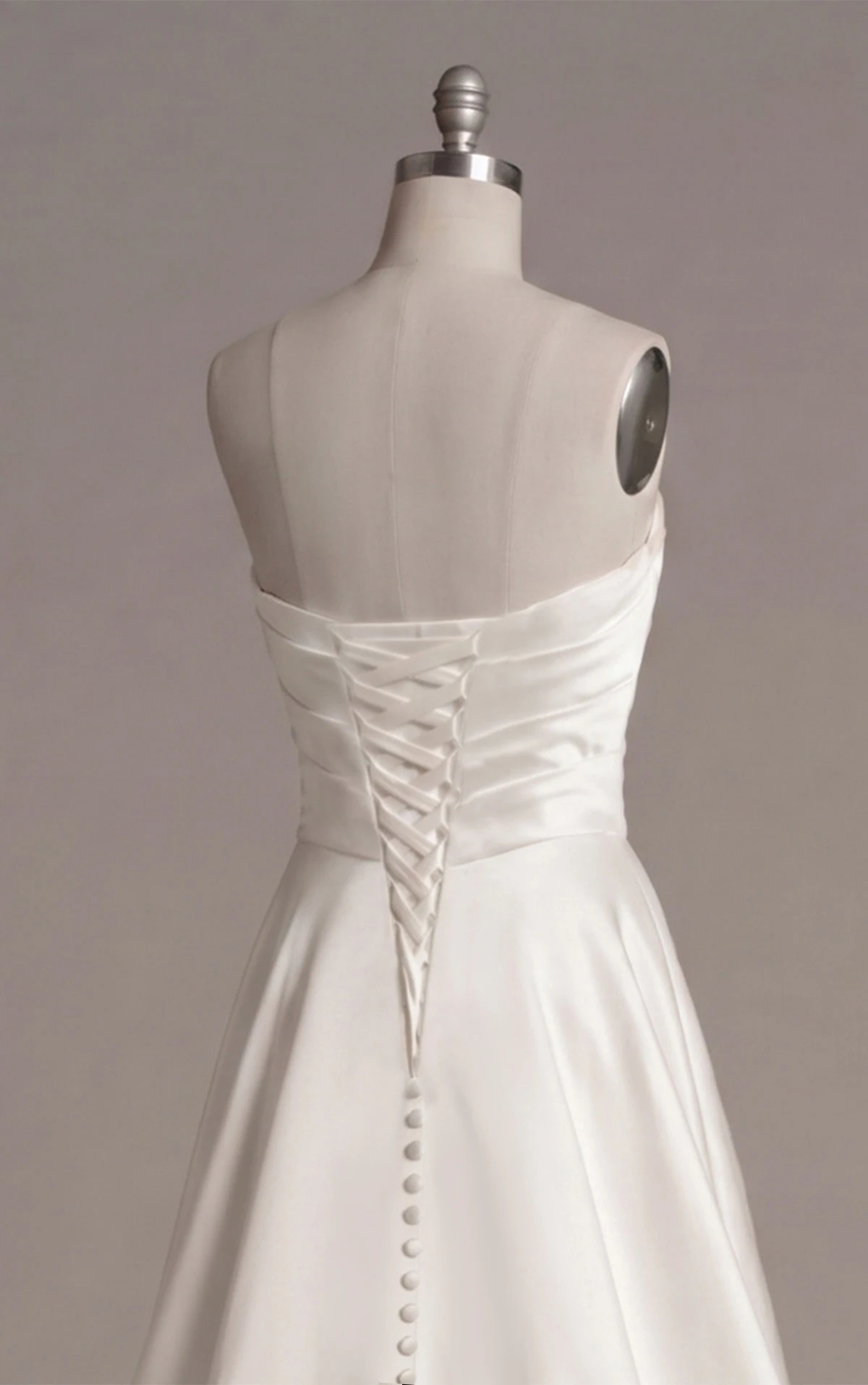d3794 Designer Luxe Strapless A-Line Wedding Dress with High Leg Slit by Essense of Australia