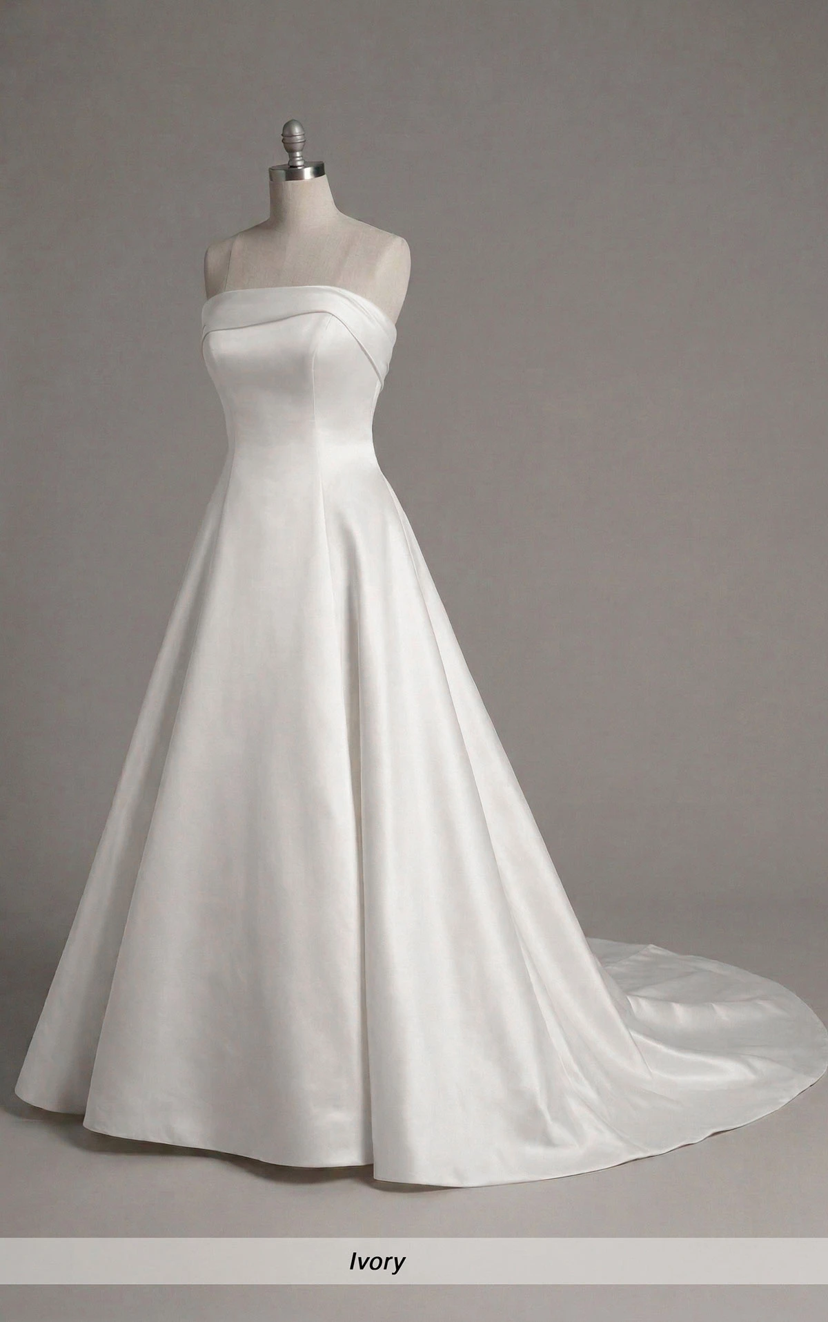 d4195 Romantic 3D Floral Strapless A-Line Wedding Dress in Luxe Mikado  by Essense of Australia