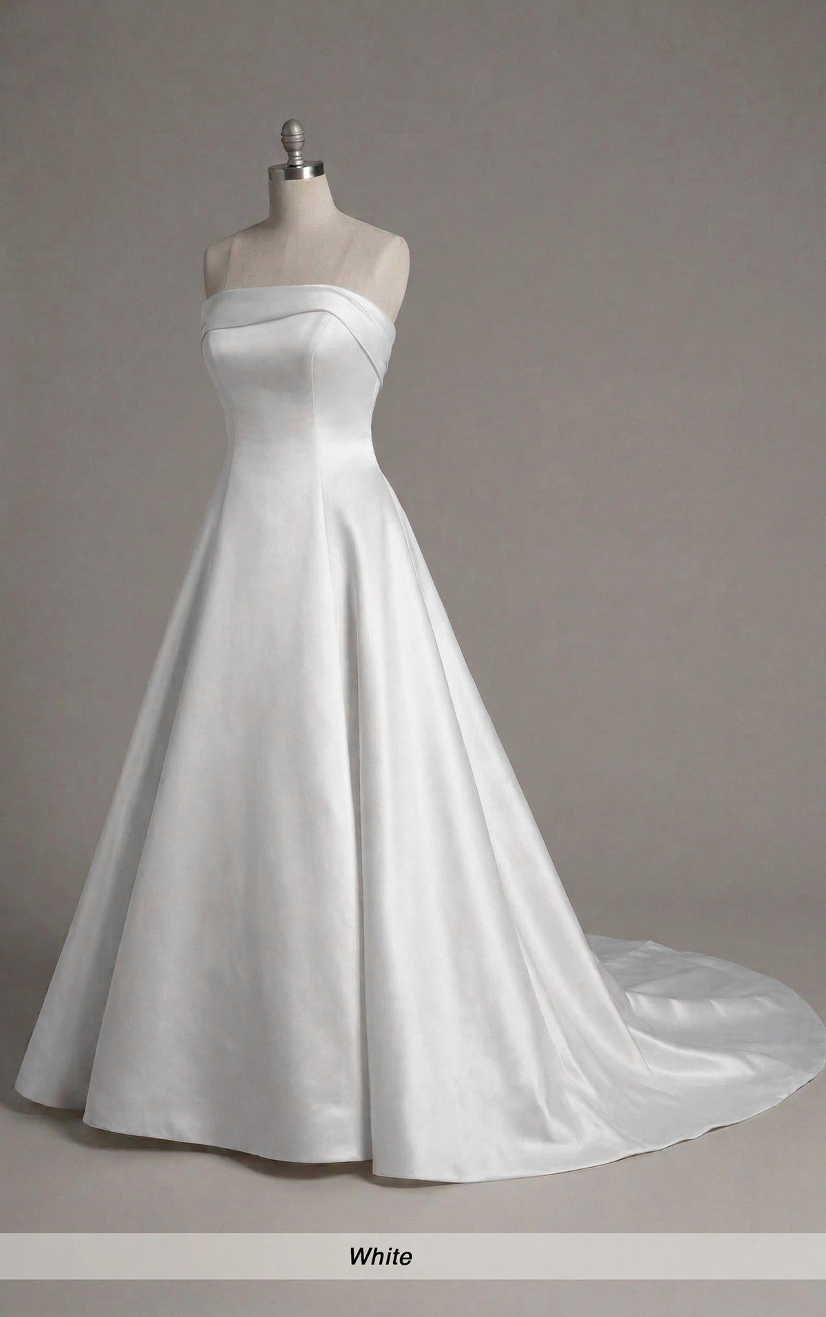 d4195 Romantic 3D Floral Strapless A-Line Wedding Dress in Luxe Mikado  by Essense of Australia