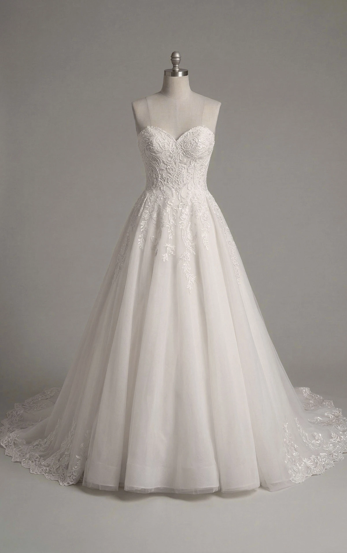 d4331 Embellished Sweetheart Ballgown Wedding Dress with Glitter Tulle by Essense of Australia