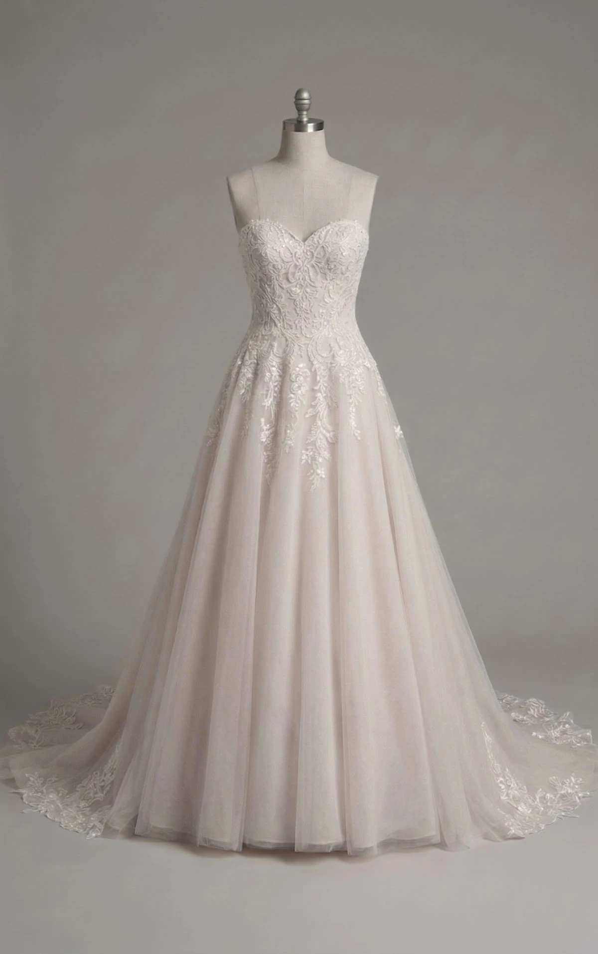 d4331 Embellished Sweetheart Ballgown Wedding Dress with Glitter Tulle by Essense of Australia
