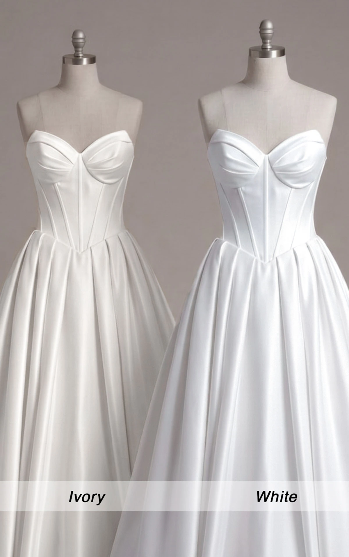 d4410 Strapless Mikado Ballgown with Cat Eye Neckline and Drop Waist by Essense of Australia