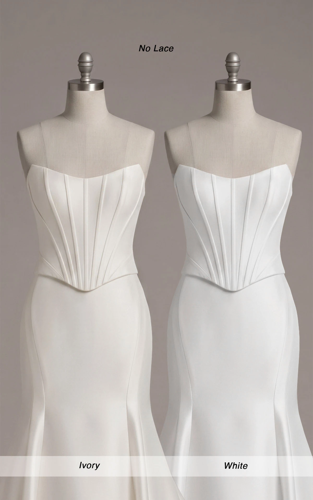 ml1902 Contemporary Silk Fit-and-Flare Wedding Dress with Corset Bodice  by Martina Liana