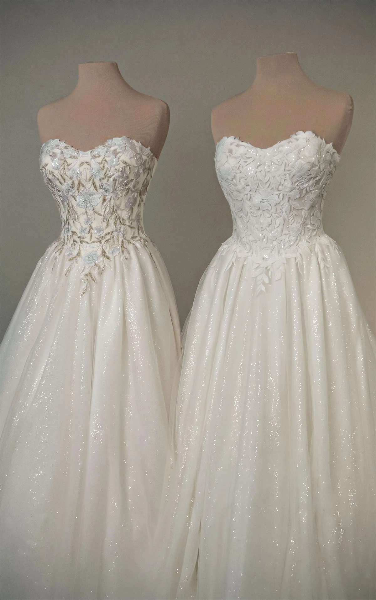 sy8181 Lace Ballgown Wedding Dress with Strapless Sheer Bodice and Cutouts  by Stella York