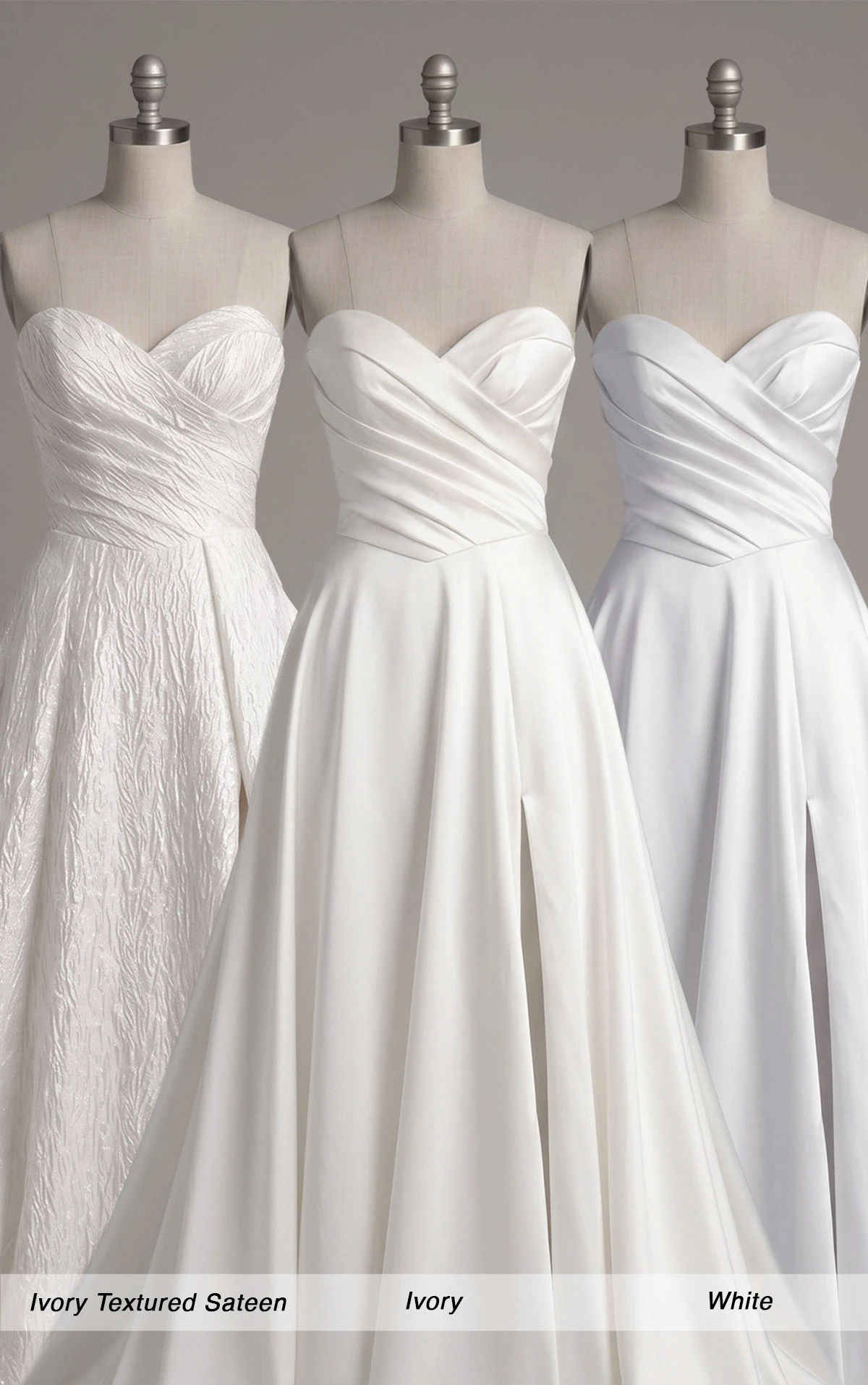 sy8191 A-Linien-Brautkleid mit herzförmigem Ausschnitt und hohem Beinschlitz  by Stella York