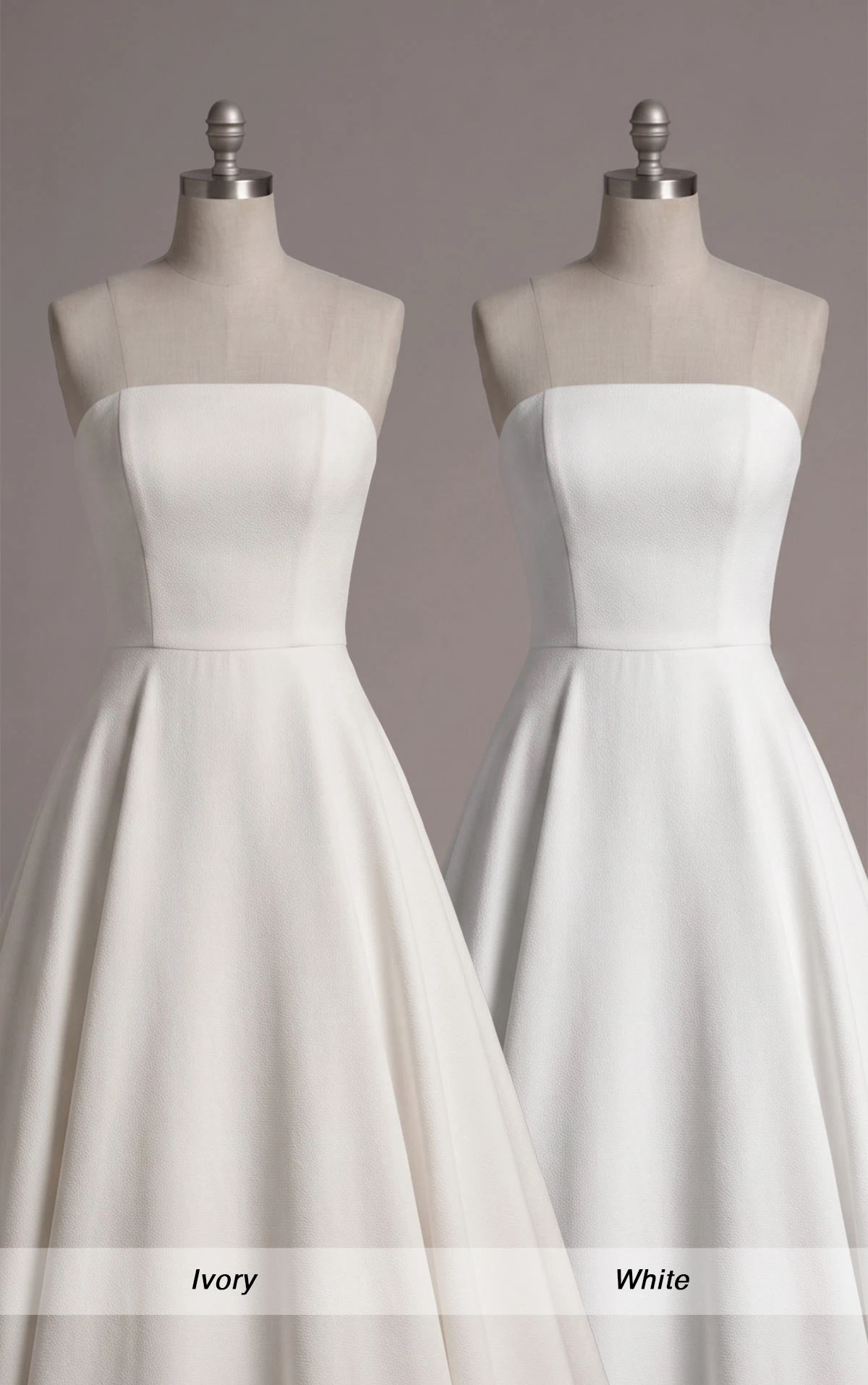 sy8217 A-Line Mikado Wedding Dress with Detachable Straps and Floral Detail by Stella York