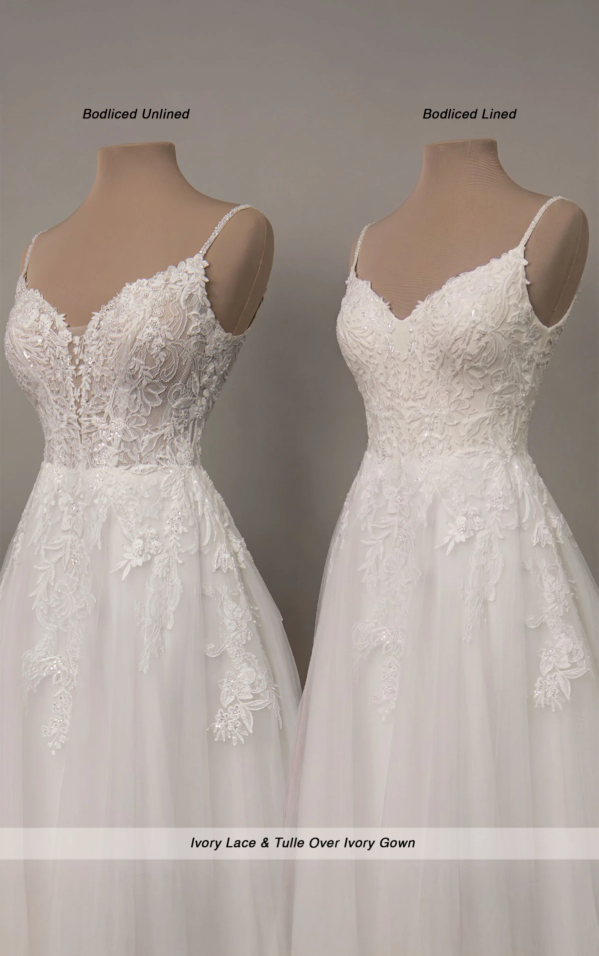 sy8293 Beaded Lace and Tulle A-Line Wedding Gown by Stella York