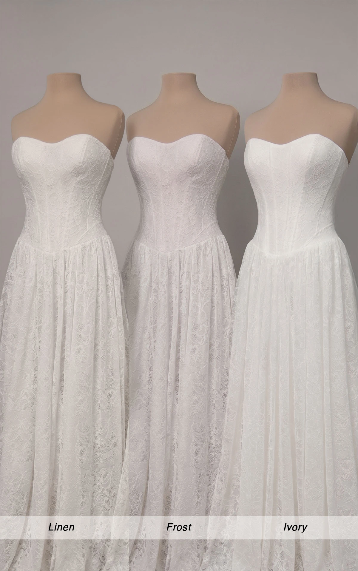 sy8341 A-Linien-Brautkleid aus Allover-Spitze mit herzförmigem Ausschnitt und wellenförmiger Schleppe by Stella York